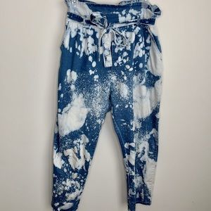 Fashion Nova custom paper bag waist denim jeans